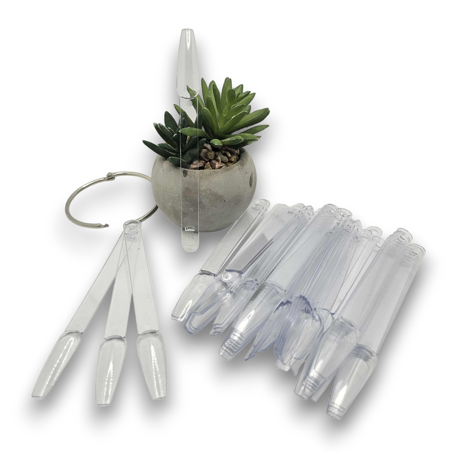 Bâtons démonstrateurs ballerine transparents (50)