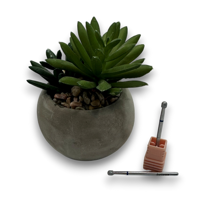 Embout au diamant moyen cylindre a tête ronde 3mm