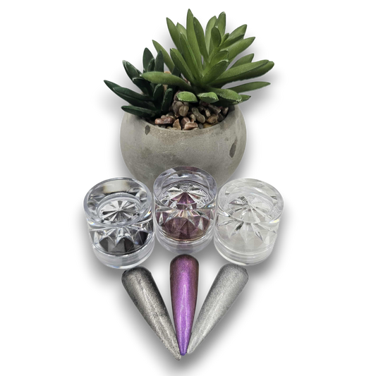 Poudre miroir de haute qualité en 3 couleurs.